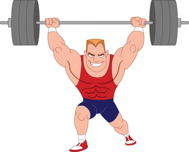 Funny Weightlifters Clip Art